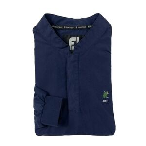 Footjoy Navy 1913 Acorn Snap Polyester Windbreaker Size Mens Small
